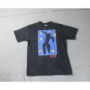 Vintage 80s Henri Matisse Icarus Art T-Shirt La Jolla Museum Medium Multi Fade